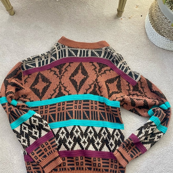 Vintage 80’s Grandpa Knit Oversized Sweater - Picture 2 of 7